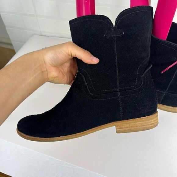 Splendid Womens Chelsea Boots size 10 leather Suede Black - Picture 5 of 15